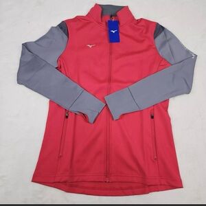 Mizuno Horizon Full Zip Red Long Sleeve Volleyball Jacket  Women's Size Large